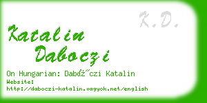 katalin daboczi business card